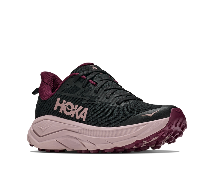 Hoka Womens Challenger 8 - Black/Pink Opal - Trail - AW26