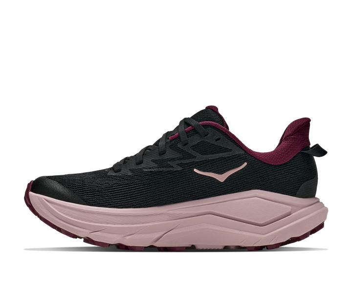 Hoka Womens Challenger 8 - Black/Pink Opal - Trail - AW26