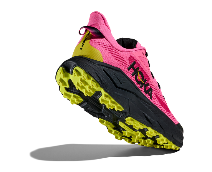 Hoka Womens Challenger 8 - Neon Rose/Black - Trail - AW25