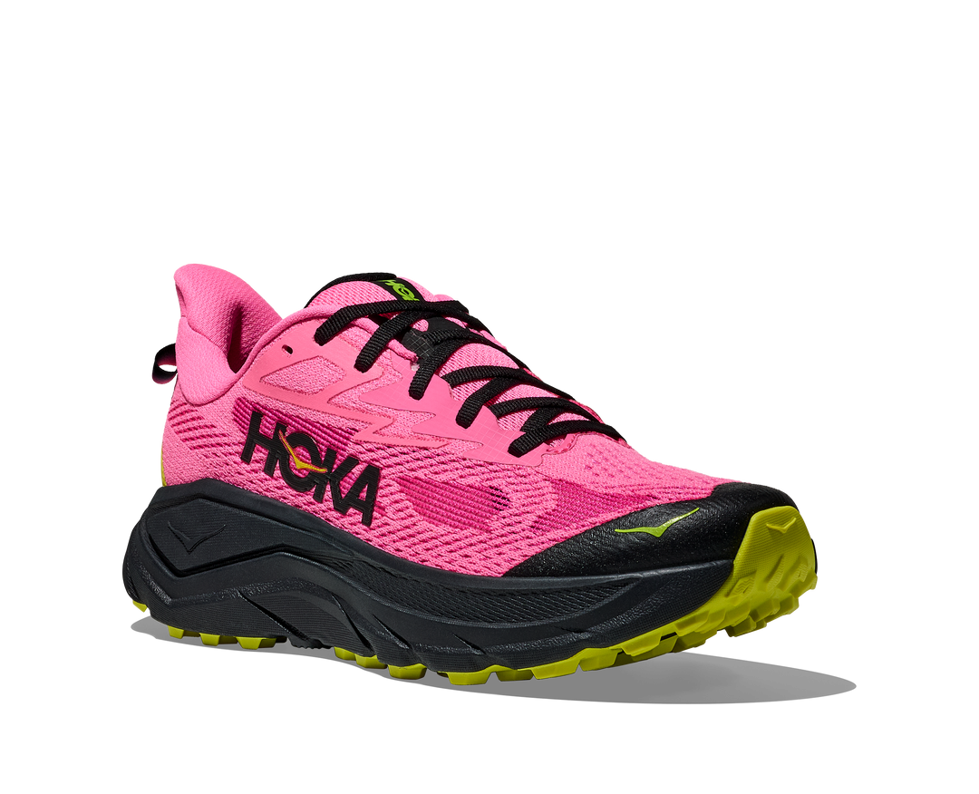 Hoka Womens Challenger 8 - Neon Rose/Black - Trail - AW25