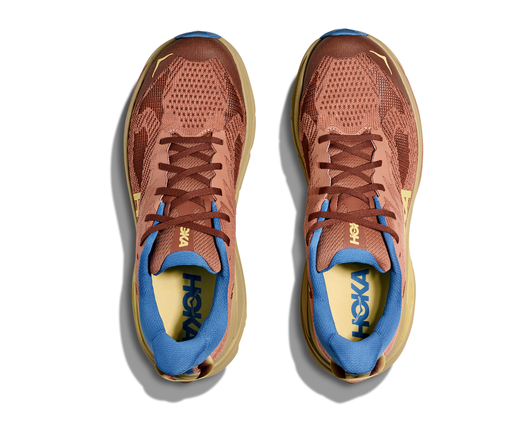 Hoka Mens Challenger 8 Wide - 2E Width - Maple/Cardamom - Trail - AW25