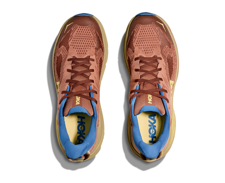 Hoka Mens Challenger 8 Wide - 2E Width - Maple/Cardamom - Trail - AW25