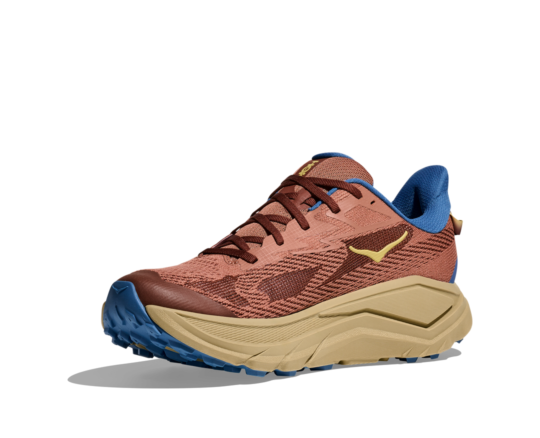 Hoka Mens Challenger 8 Wide - 2E Width - Maple/Cardamom - Trail - AW25