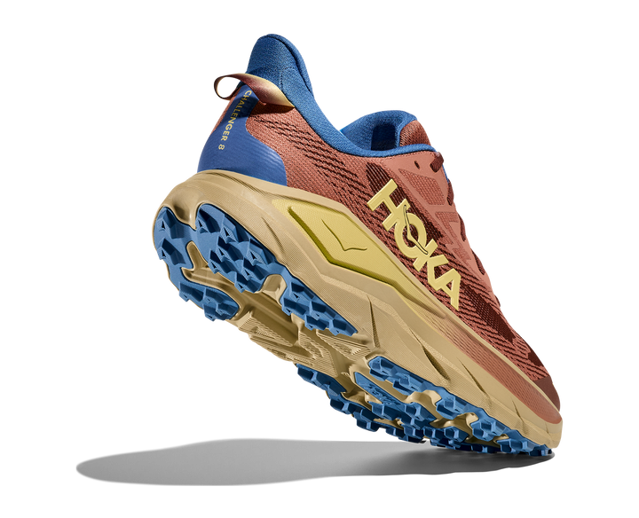 Hoka Mens Challenger 8 Wide - 2E Width - Maple/Cardamom - Trail - AW25