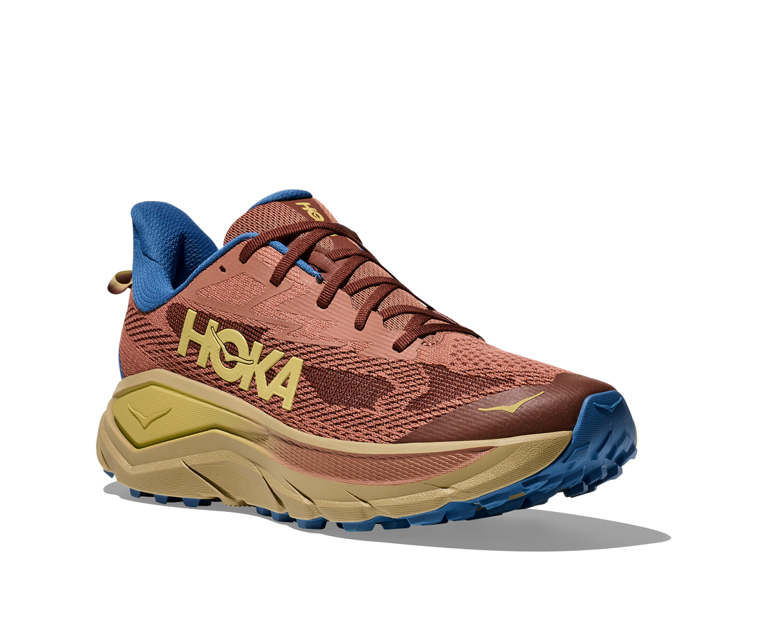Hoka Mens Challenger 8 Wide - 2E Width - Maple/Cardamom - Trail - AW25