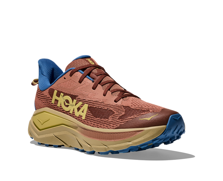 Hoka Mens Challenger 8 Wide - 2E Width - Maple/Cardamom - Trail - AW25