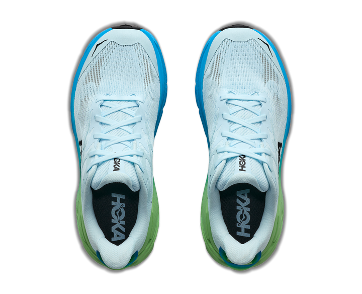 Hoka Womens Challenger 8 Wide - D Width - Glimmering Blue/Tart Apple - Trail - AW26