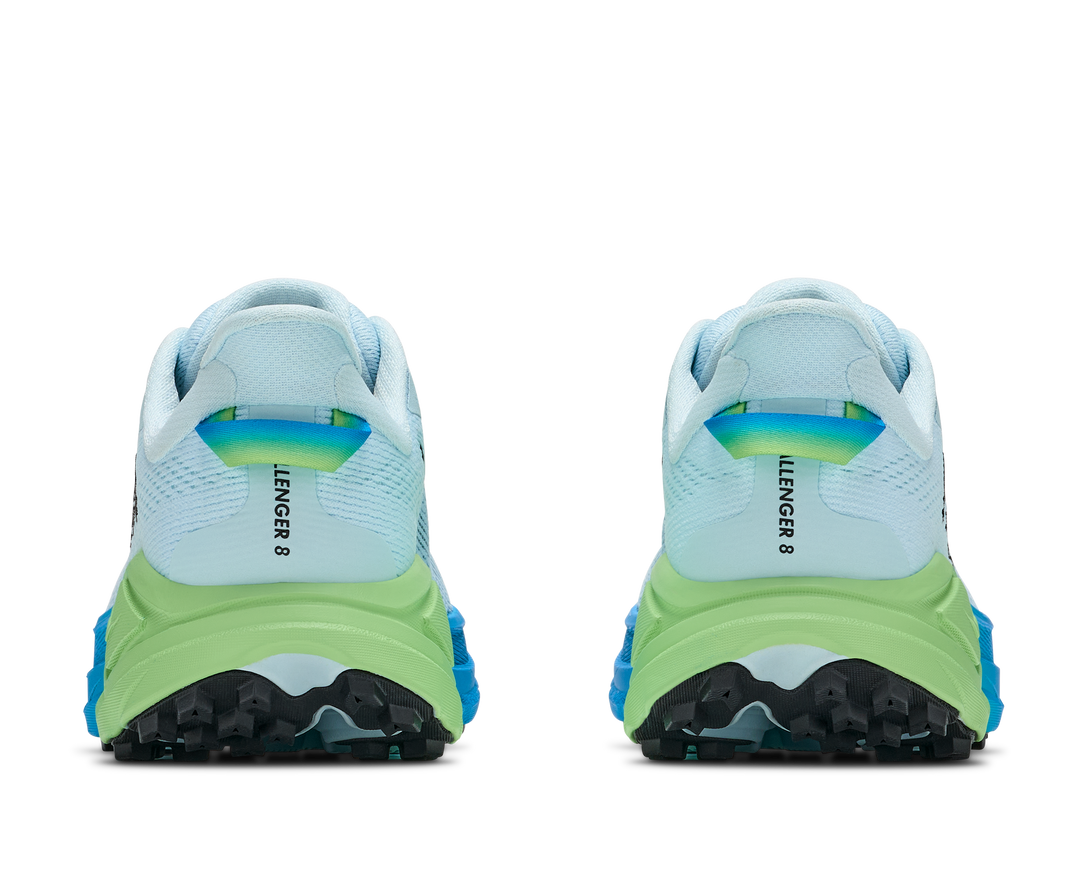 Hoka Womens Challenger 8 Wide - D Width - Glimmering Blue/Tart Apple - Trail - AW26
