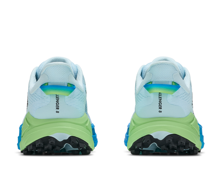 Hoka Womens Challenger 8 Wide - D Width - Glimmering Blue/Tart Apple - Trail - AW26