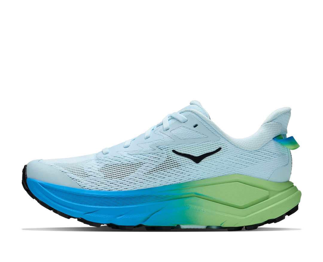Hoka Womens Challenger 8 Wide - D Width - Glimmering Blue/Tart Apple - Trail - AW26