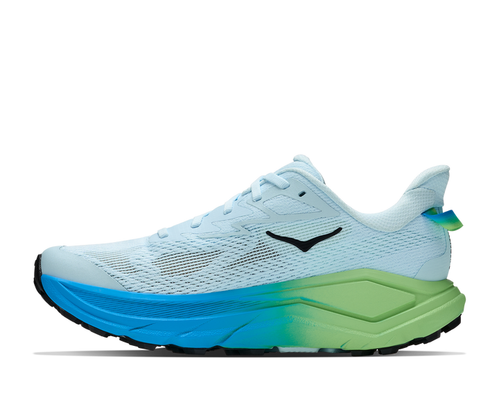 Hoka Womens Challenger 8 Wide - D Width - Glimmering Blue/Tart Apple - Trail - AW26