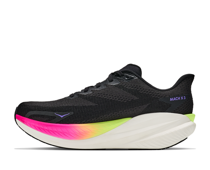 Hoka Mens Mach X 3 - Black/Neon Nebula - Neutral - AW26
