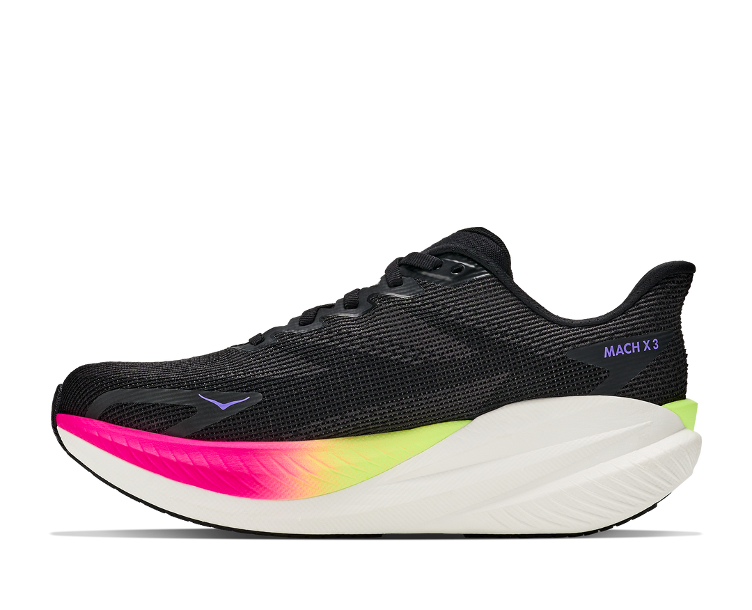 Hoka Womens Mach X 3 - Black/Neon Nebula - Neutral - AW26