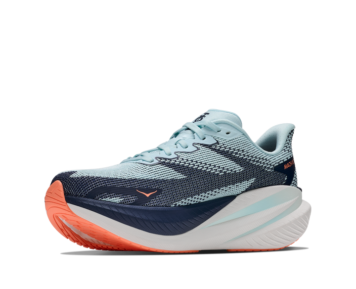 Hoka Womens Mach X 3 - Glimmering Blue/Varsity Navy - Neutral - AW26