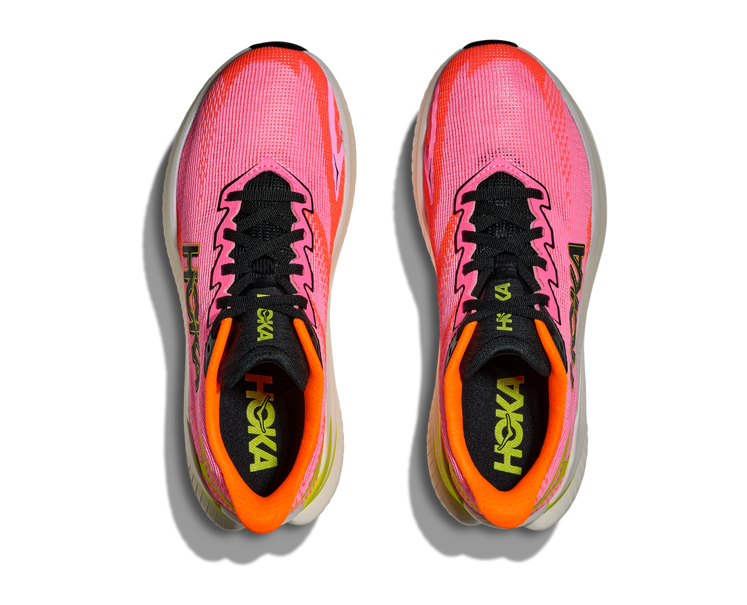 Hoka Womens Mach X 3 - Neon Rose/Neon Tangerine - Neutral - AW25