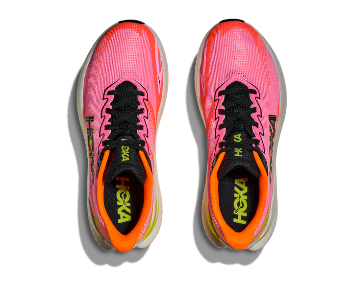 Hoka Womens Mach X 3 - Neon Rose/Neon Tangerine - Neutral - AW25