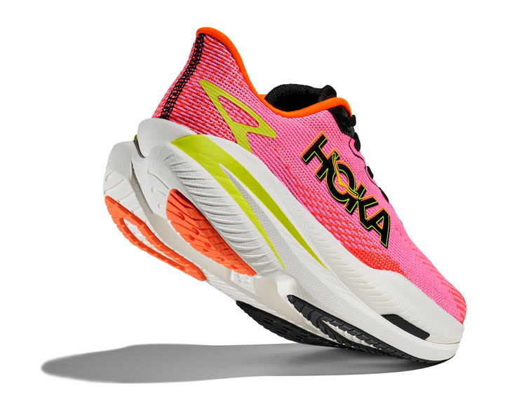 Hoka Womens Mach X 3 - Neon Rose/Neon Tangerine - Neutral - AW25