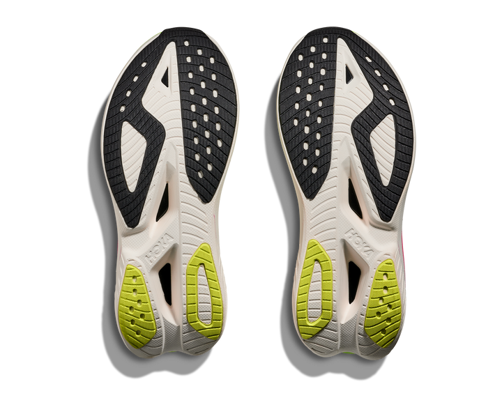 Hoka Womens Mach X 3 - White/Neon Lime - Neutral - AW25