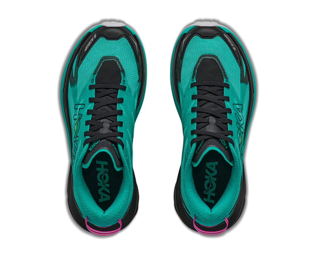 Hoka Womens Mafate 5 - Black/Electric Aqua - Trail - AW26
