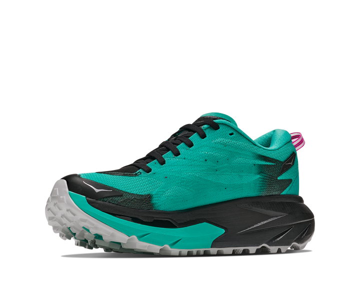 Hoka Womens Mafate 5 - Black/Electric Aqua - Trail - AW26