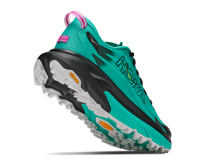 Hoka Womens Mafate 5 - Black/Electric Aqua - Trail - AW26