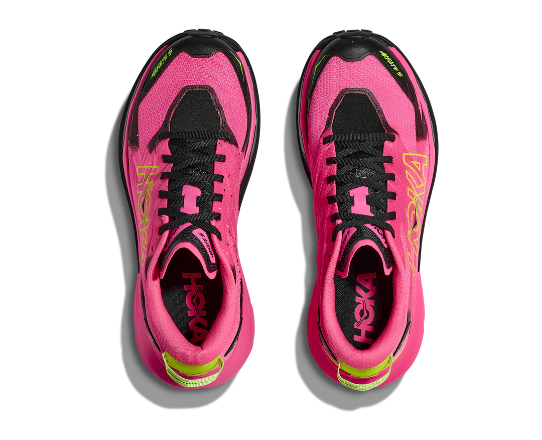 Hoka Womens Mafate 5 - Neon Rose/Black - Trail - AW25