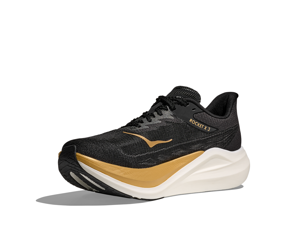 Hoka Unisex Rocket X 3 - Black/Gold - Neutral