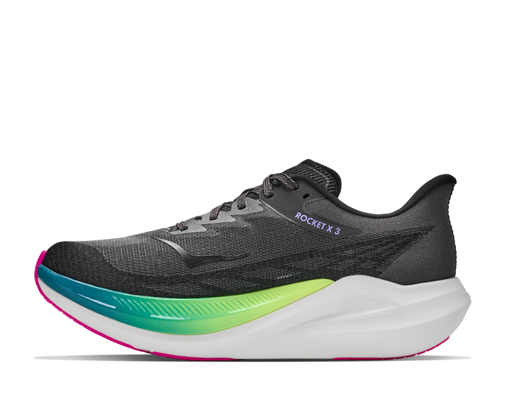 Hoka Unisex Rocket X 3 - Black/Neon Nebula - Neutral - AW26