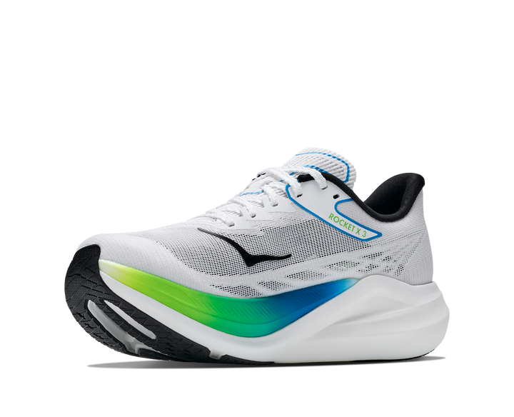 Hoka Unisex Rocket X 3 - Frost/Electric Lime - Neutral - AW26
