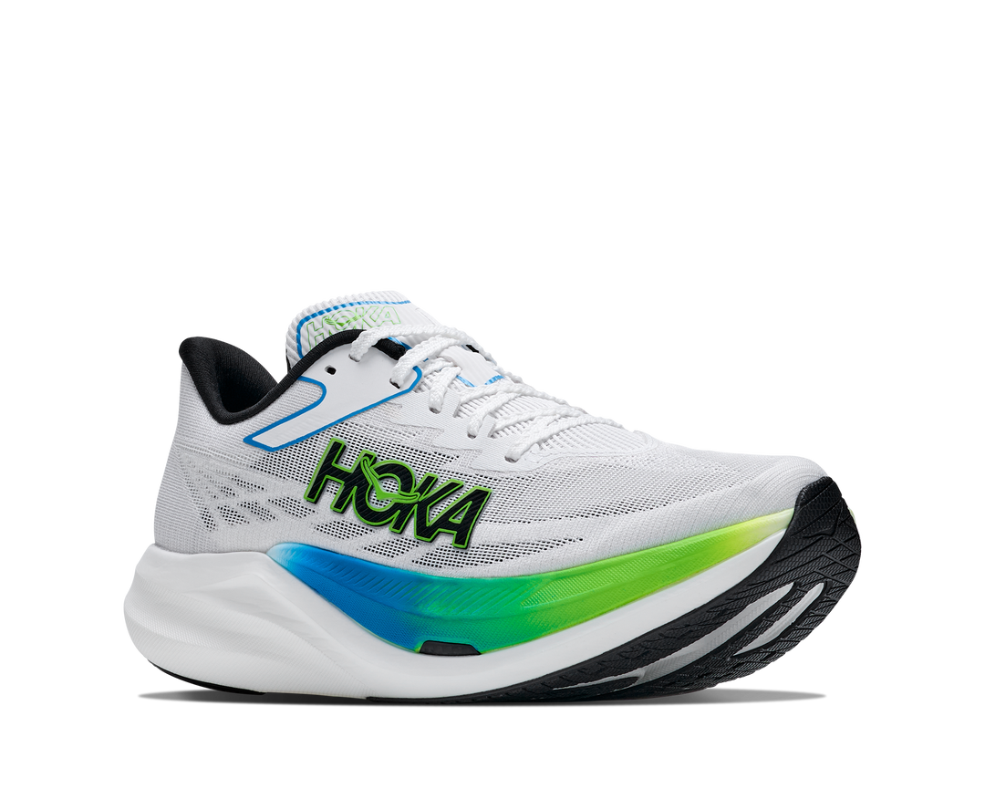 Hoka Unisex Rocket X 3 - Frost/Electric Lime - Neutral - AW26