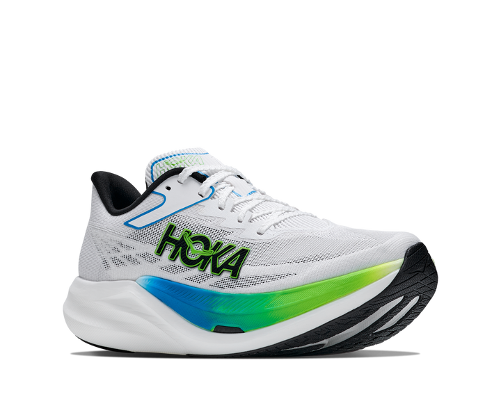 Hoka Unisex Rocket X 3 - Frost/Electric Lime - Neutral - AW26