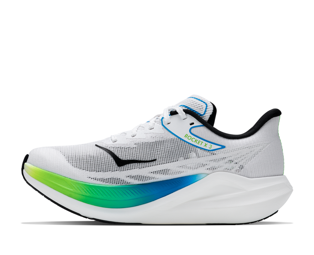 Hoka Unisex Rocket X 3 - Frost/Electric Lime - Neutral - AW26