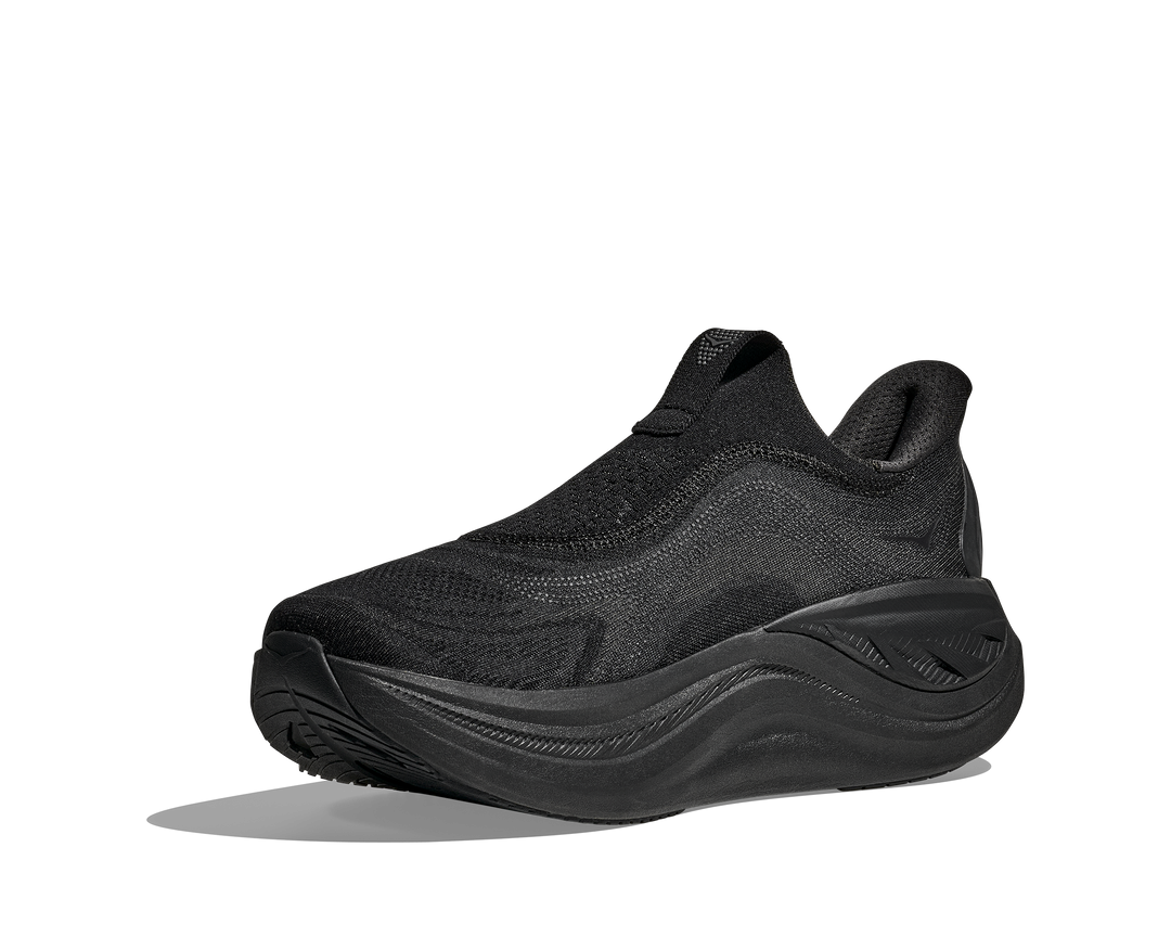 Hoka Mens Skyward Laceless - Black/Black - Neutral - AW25