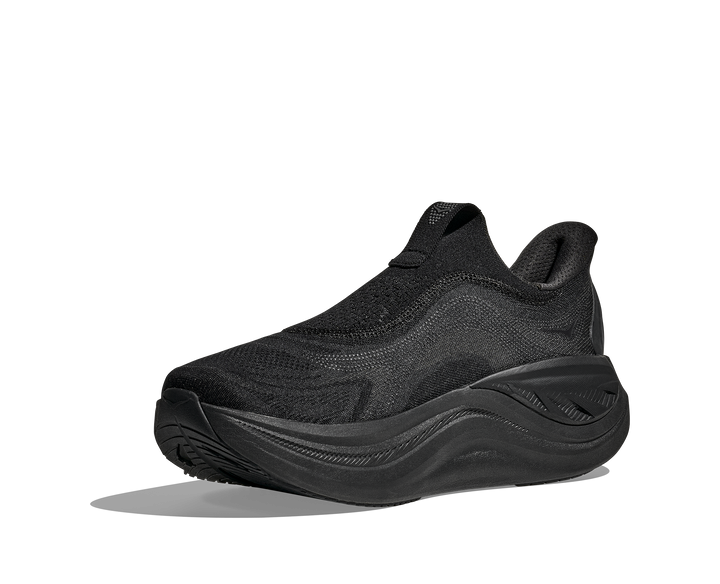 Hoka Mens Skyward Laceless - Black/Black - Neutral - AW25