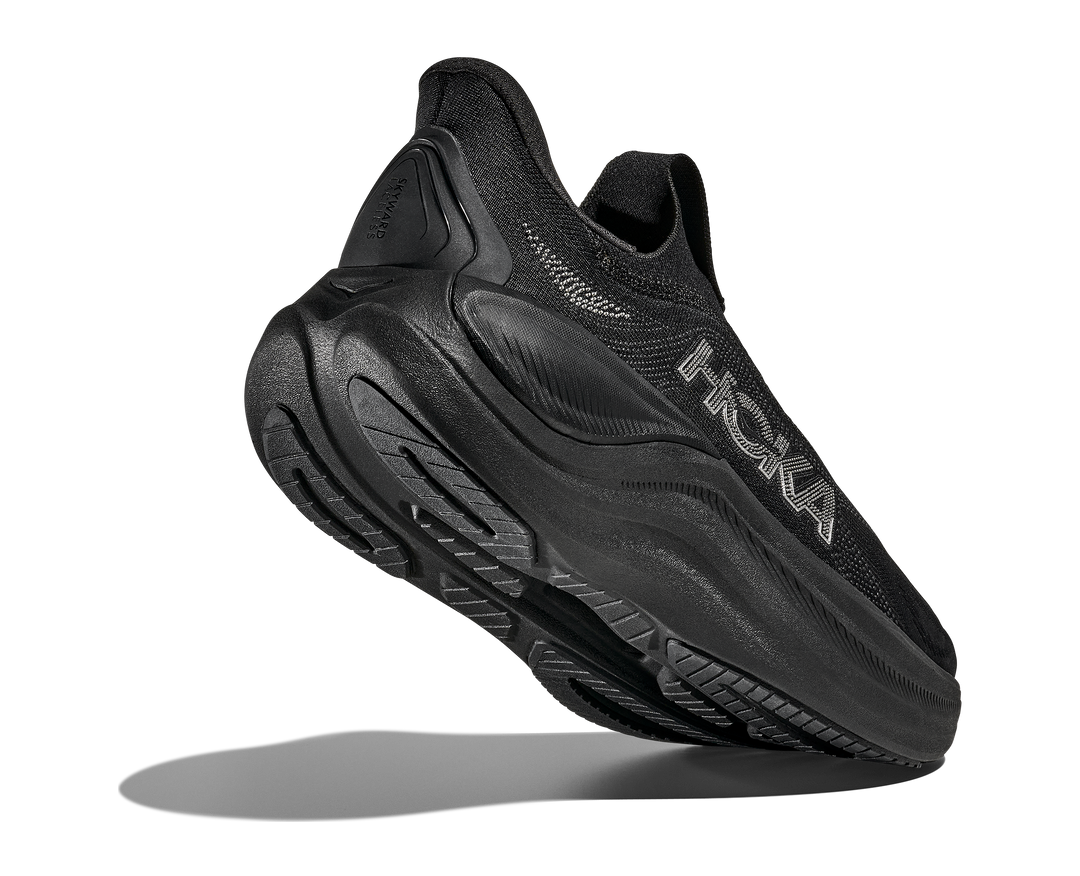 Hoka Mens Skyward Laceless - Black/Black - Neutral - AW25