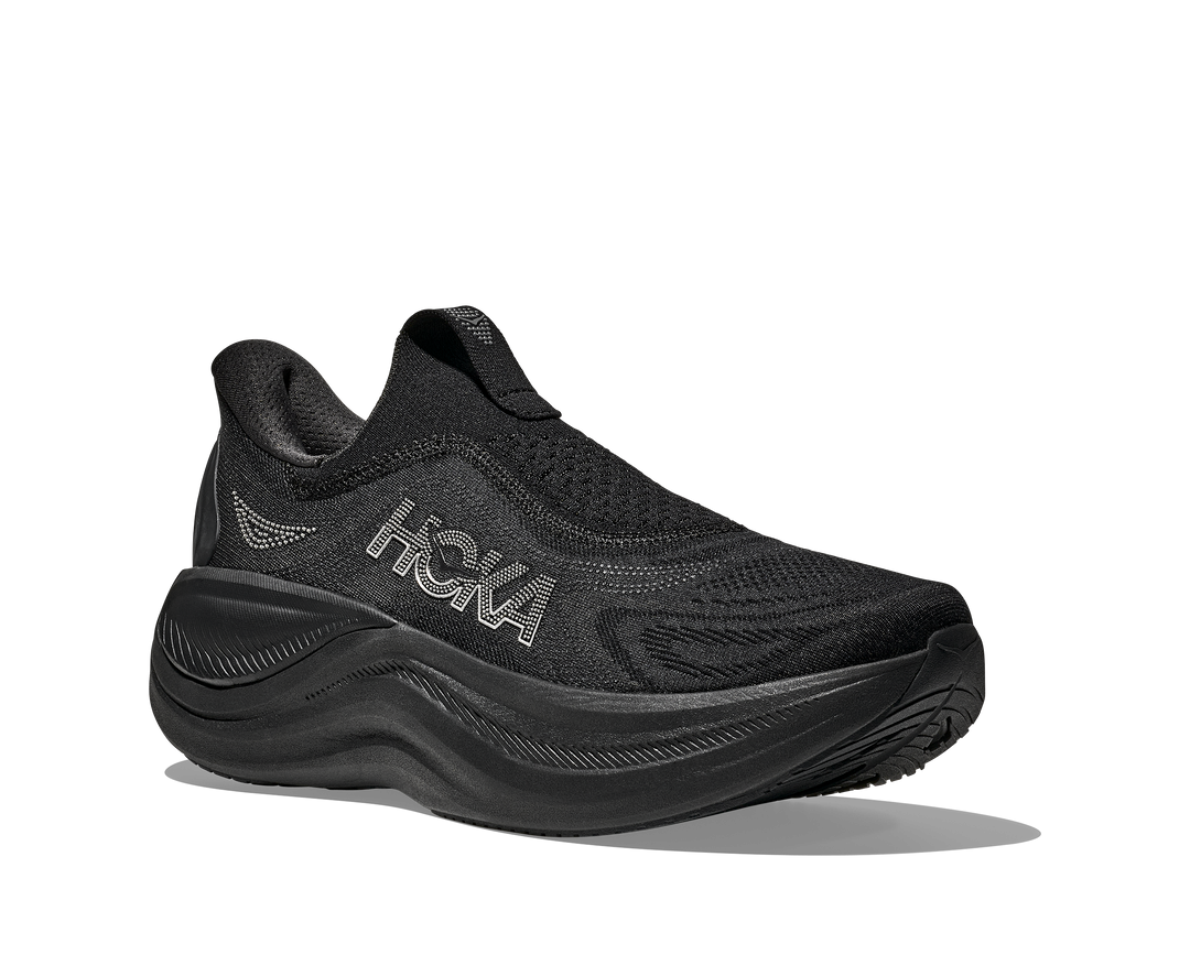Hoka Mens Skyward Laceless - Black/Black - Neutral - AW25