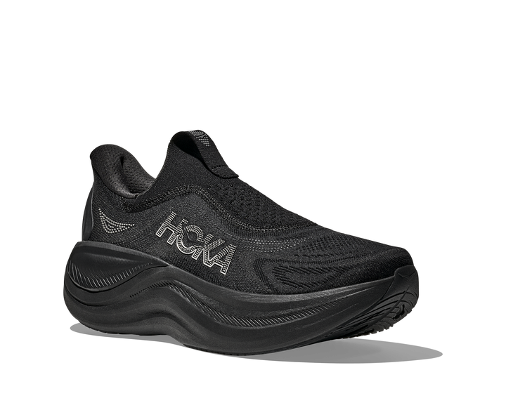 Hoka Mens Skyward Laceless - Black/Black - Neutral - AW25