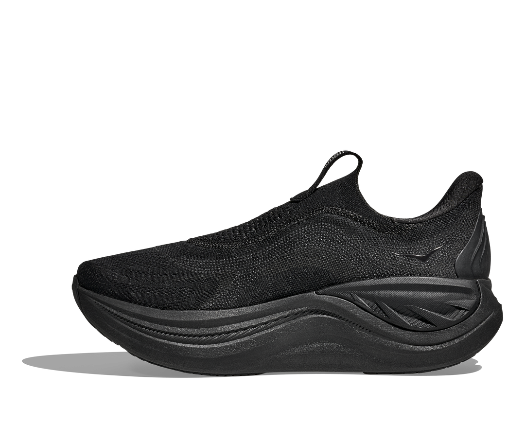 Hoka Mens Skyward Laceless - Black/Black - Neutral - AW25