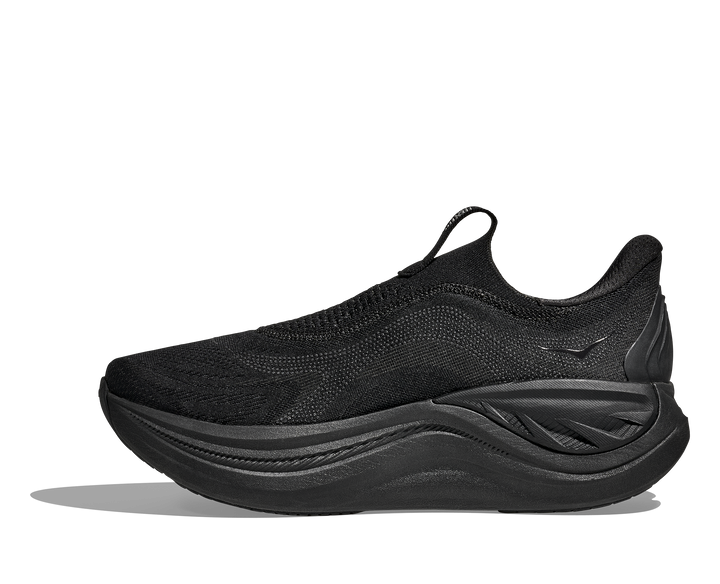 Hoka Mens Skyward Laceless - Black/Black - Neutral - AW25