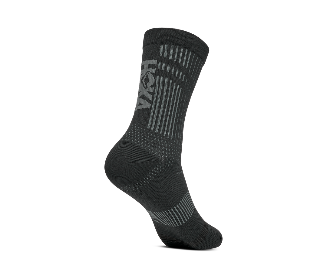 Hoka Unisex Trail Run Crew Sock - Black