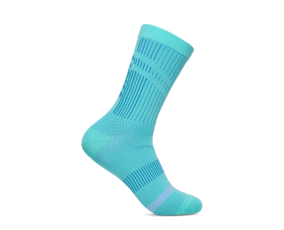 Hoka Unisex Trail Run Crew Sock - Cielo Blue