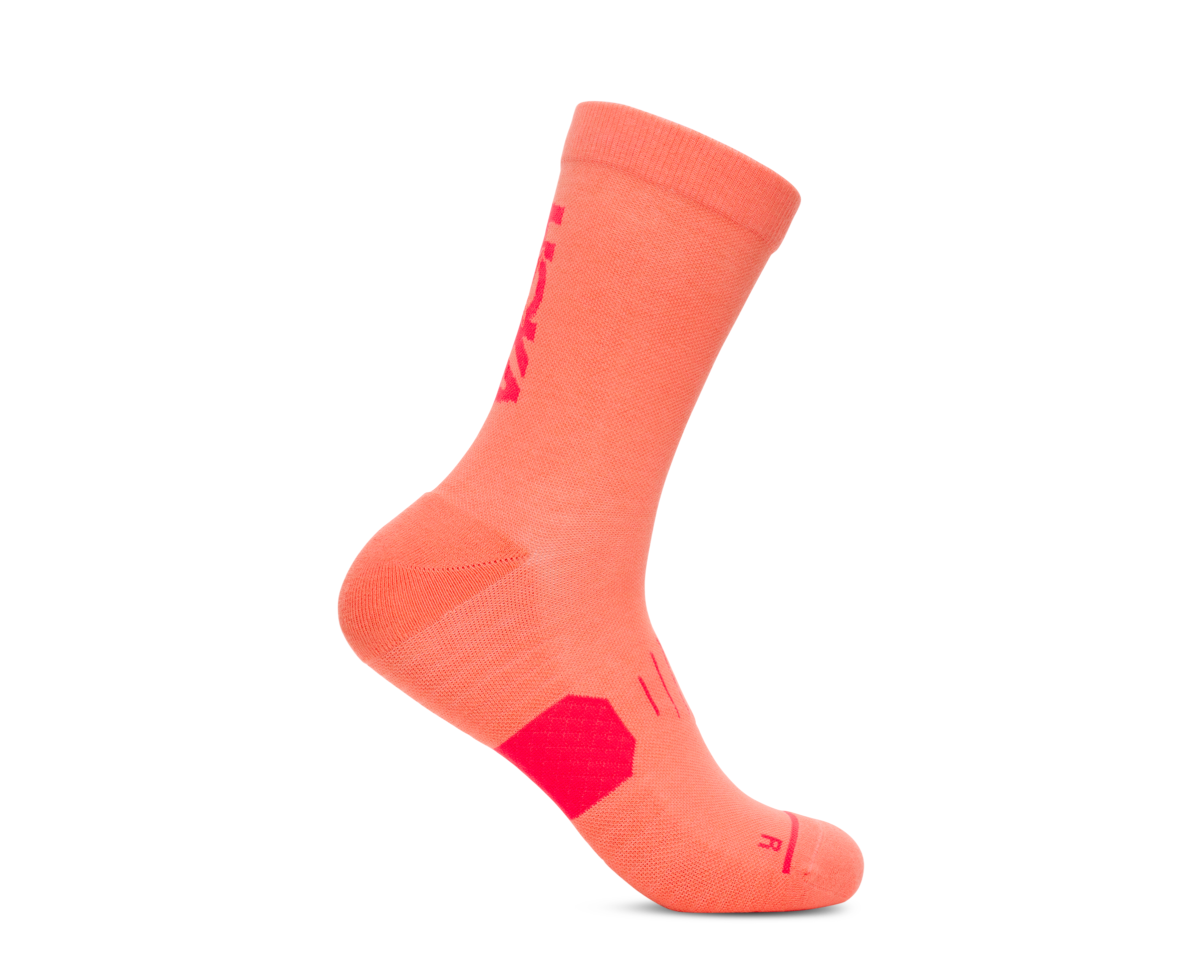Hoka Unisex GPX Crew Run Socke – Neon Cantaloupe