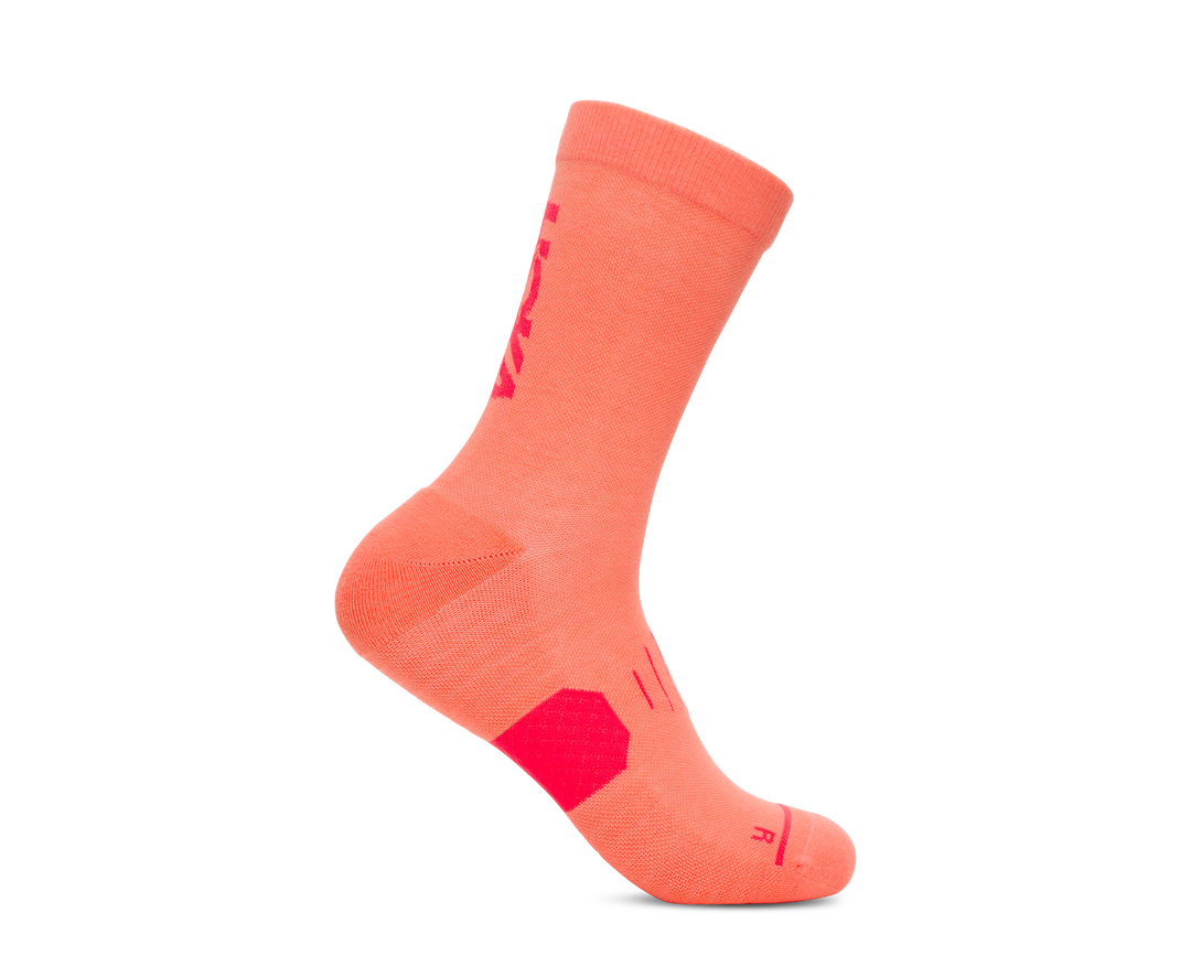 Hoka Unisex GPX Crew Run Socke – Neon Cantaloupe