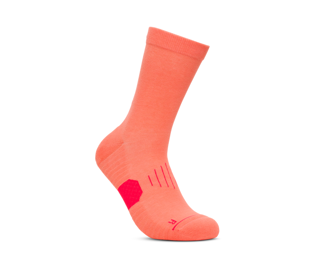 Hoka Unisex GPX Crew Run Socke – Neon Cantaloupe