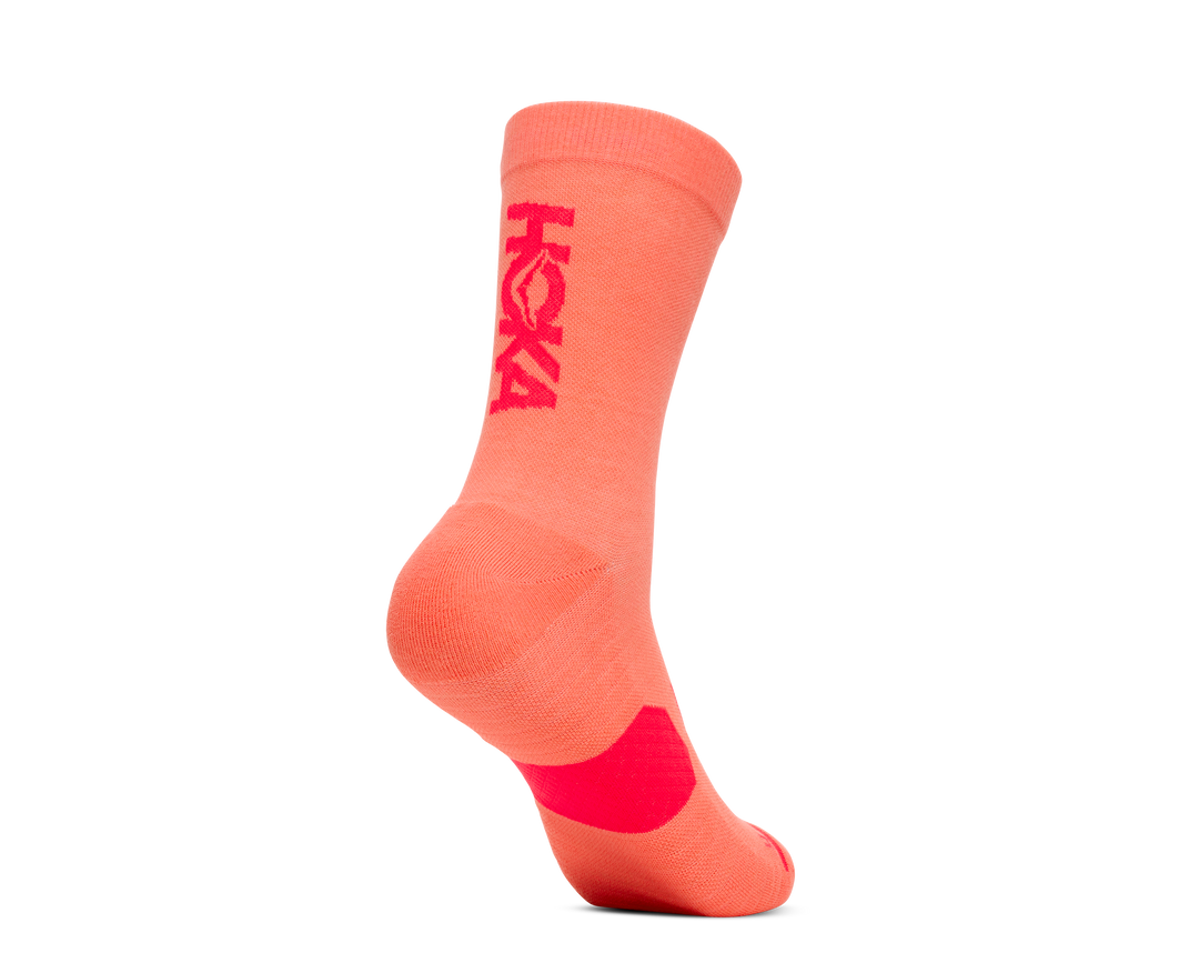 Hoka Unisex GPX Crew Run Socke – Neon Cantaloupe