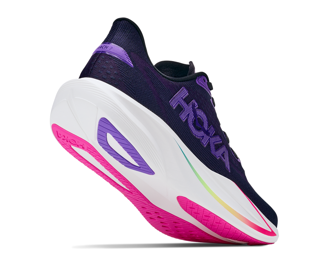 Hoka Mens Mach 7 - Carbon Black/Cosmic Purple - Neutral - AW26