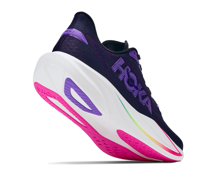 Hoka Mens Mach 7 - Carbon Black/Cosmic Purple - Neutral - AW26