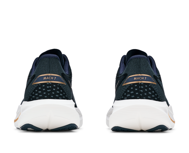 Hoka Mens Mach 7 - Faded Navy/Gold - Neutral - AW26