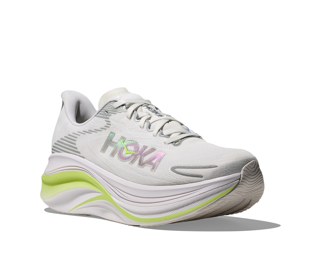 Hoka Womens Skyward X 2 - White/Neon Yuzu - Neutral - SS26
