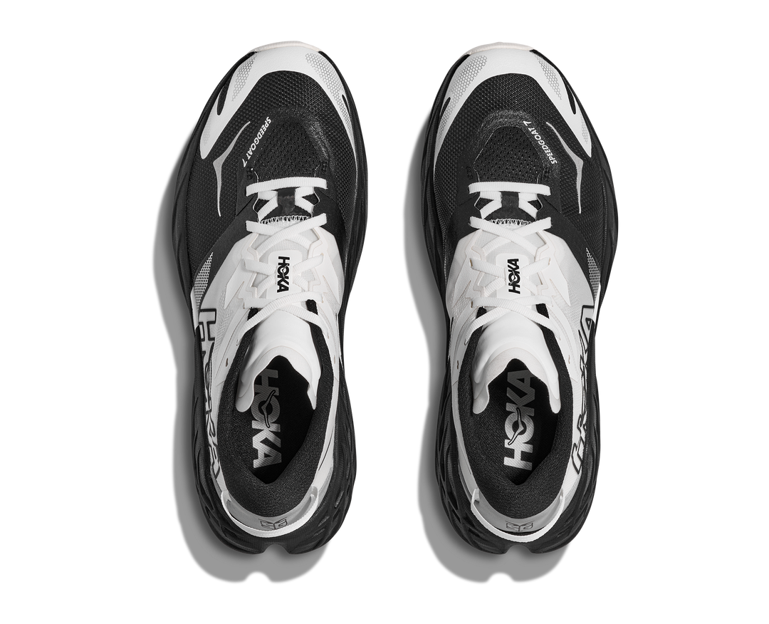 Hoka Mens Speedgoat 7 - Black/White - Trail - SS26